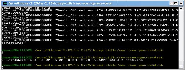 Generating Mobility Pattern files (also known as scenario files)