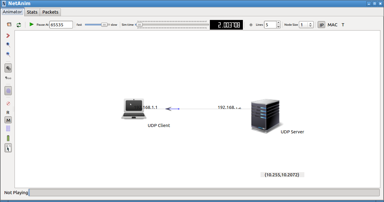 Visualizing ns-3 Simulation using NetAnim Visualization Tool