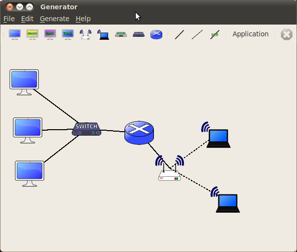 Using ns-3 Topology Generator.