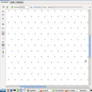 Simulating and Visualizing  Large LTE Network Scenario using ns-3