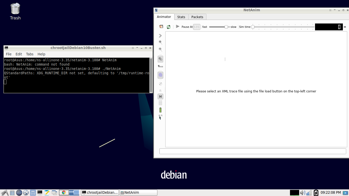 Installing ns3.35 in Debian 10 chroot Jail Under Debian 11 Host OS or any Version of Linux Host