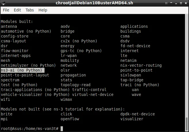 Installing ns3-ai  Model under 