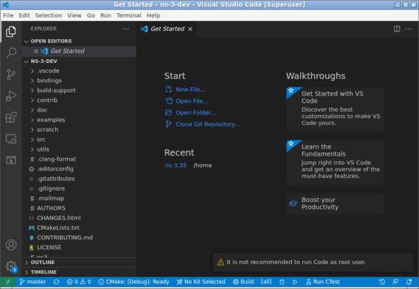 Configuring Visual Studio Code for ns-3 Under chroot Jail