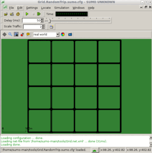 Simulating Manhattan Grid Mobility Model for VANET with SUMO