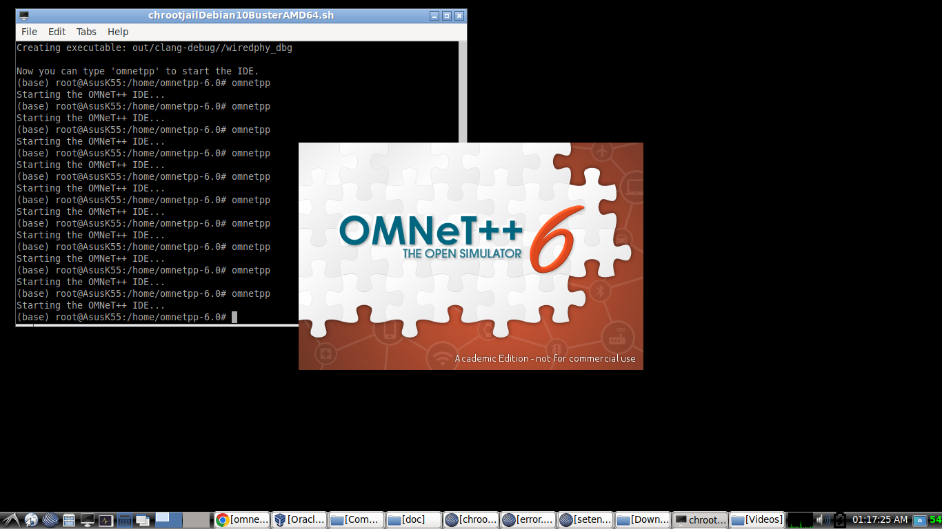 Installing OMNeT++ 6 on a 64-bit Debian 10 Under Chroot-Jail