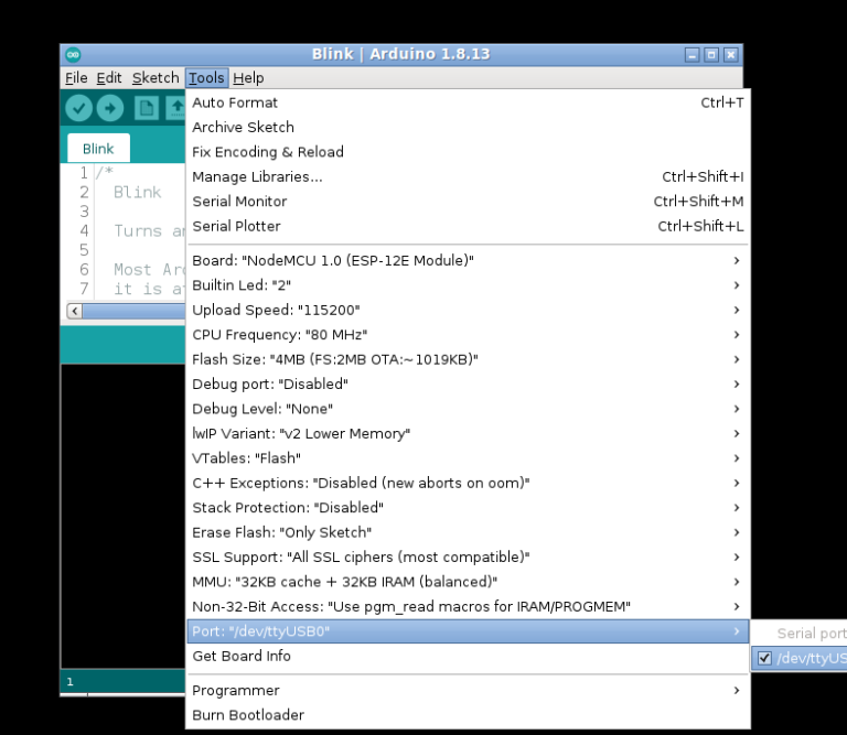 Using NODEMCU - ESP8266 Wifi board with Arduino IDE for IoT