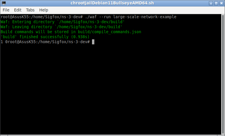 Installing ns3-sigfox module under ns3.33 by using ns-3-dev.