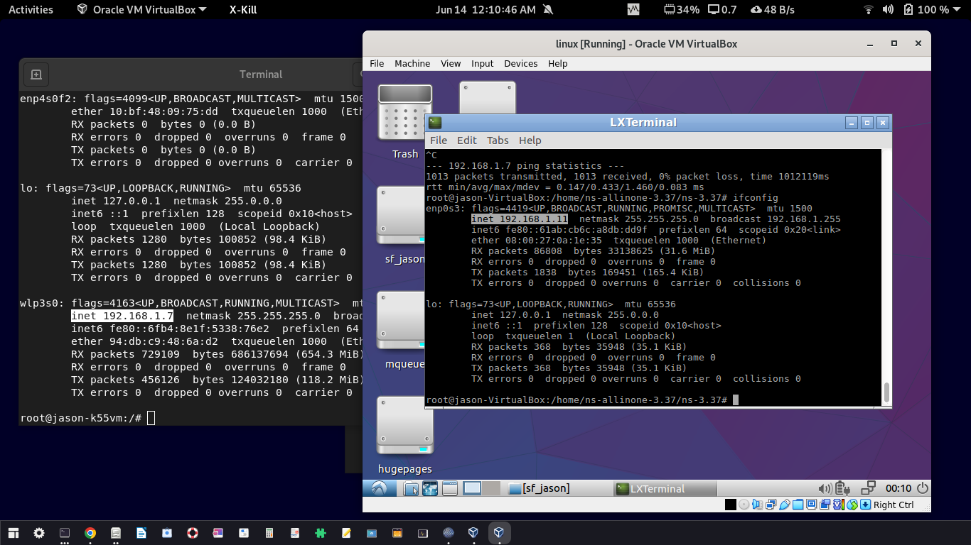 Sending ICMP Traffic From an ns-3-FdNetDevice Node to a Real Host Over a Real Channel