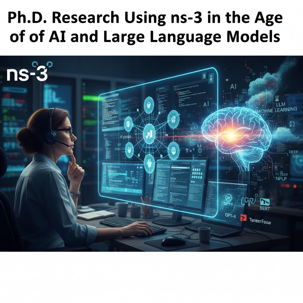 Ph.D. Research Using ns-3 in the Age of AI and Large Language Models