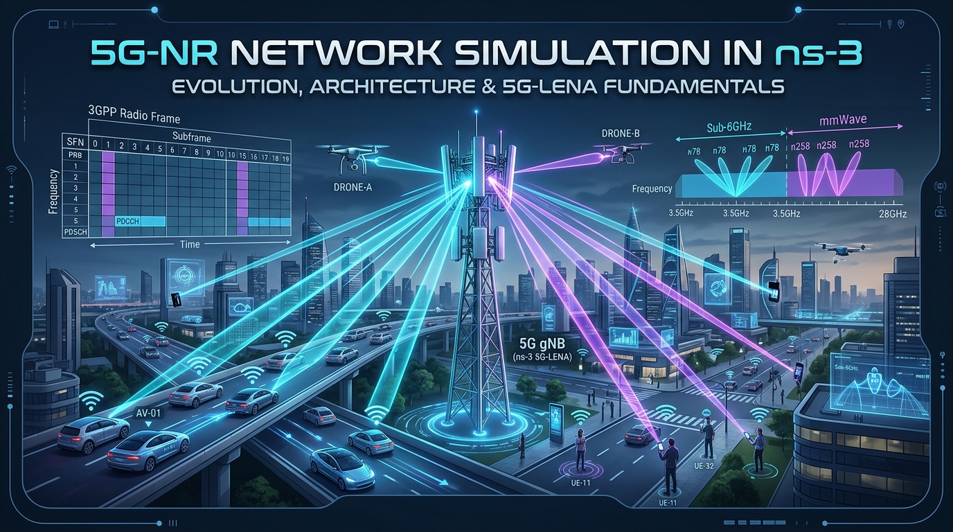 5G-NR Network Simulation in ns-3 Evolution, Architecture and 5G-LENA Fundamentals